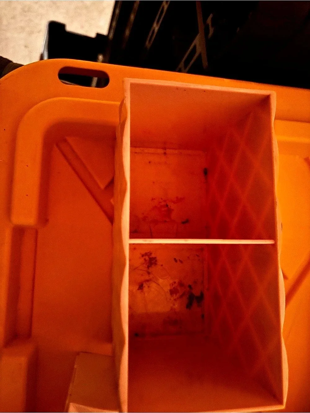 Orange Geometric Storage Organizer